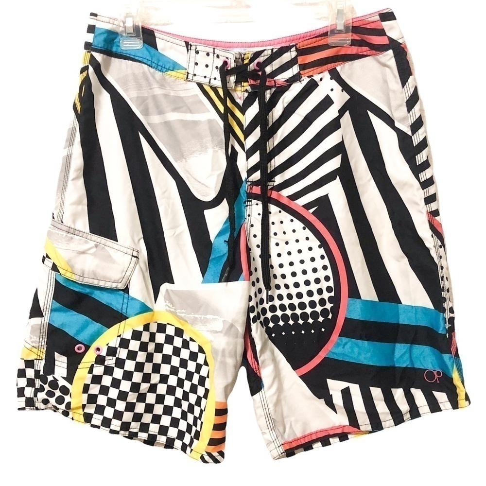 3/$25 🙌🏼 Y2K OP Patterned Board Shorts Swim Trunks 32
